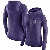 Women's Baltimore Ravens Nike Gym Vintage Full Zip Hoodie Purple,baseball caps,new era cap wholesale,wholesale hats